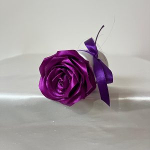 fleur artificielle rose mauve synthétique